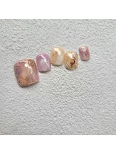 ネイルサロン プラスディーネイル(+D.Nail)/フットニュアンスコース¥5980