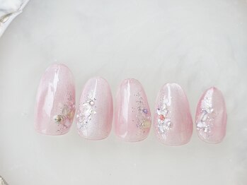 ネイルサロン フローリア(nail salon Florir)/ピンクマグネットネイル