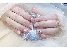 ヘブン ネイル 鶯谷(HEAVEN Nail)/ピンクベージュネイル