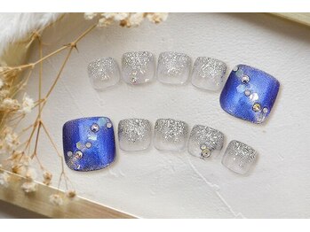 FAST NAIL 春日部店【パラジェル/ジェルネイル専門/定額/マグネット/フットネイル】/クリアネイル 【11708】