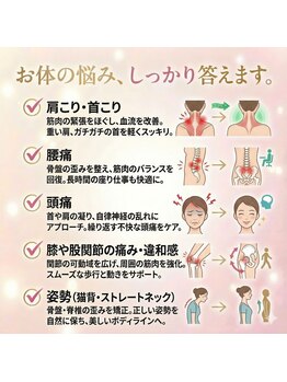 筋膜リリース整体院 喜楽/お身体の悩みにしっかり応えます