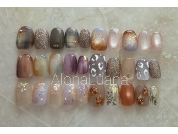 アロハ ルアナ(Aloha Luana)の写真/最旬デザイン多数♪流行のネイルをご提案!シンプル～こだわりデザインまで◎定額デザイン￥5500が人気☆