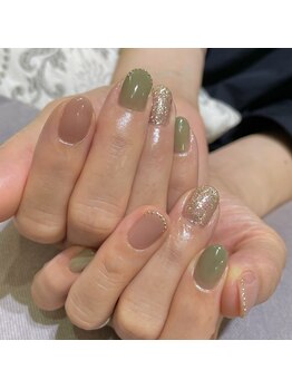 エムスラッシュ ネイル たまプラーザ(M.SLASH)/秋色ネイル