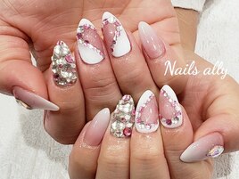 ハート×くり抜き×ストーン×冬