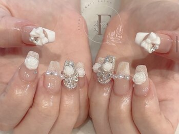 フルゥ エビス(fl EBISU.)/リボン/ワンホン/バラネイル