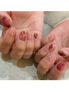 秋色×ニュアンスネイル