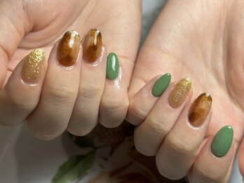 サロンドファン(salon de Fan)/べっ甲ネイル