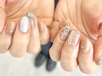 マニネイルケア なんば店(maninail CARE)/ツイードネイル