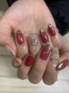 ネイル◎クリスマス風アート