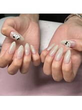 キアラネイルサロン/チップ長さだしワンカラー 