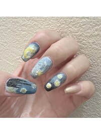 絵画風ネイル