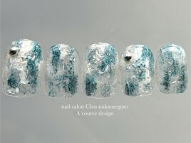 ブルーミラーネイル