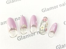 グラマーネイル(Glamor nail)/☆花柄ネイル☆¥6800