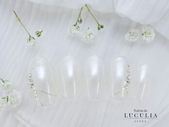 サロンドルクリア 銀座店(Salon de LUCULIA)/#ブライダルネイル パウダー