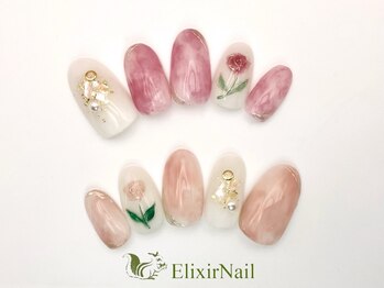 エリクサーネイル 新宿3丁目(Elixir Nail)の写真/全てのクーポンが嬉しいオフ込価格☆オフ込2カラーorラメグラ¥5280～♪トレンドを取り入れたデザイン多数☆