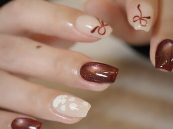 ribbon nail design