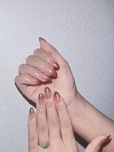 Rin.Nails　名古屋新栄町店/グラデーション、ミラーネイル