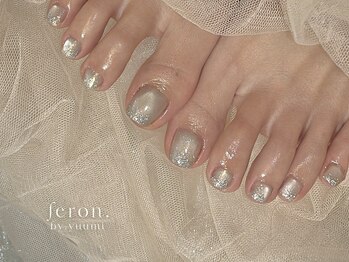 フェロン 門司(feron.)の写真/【門司駅5分】一年中楽しむフットネイル♪人気のマグネットや大人ニュアンスデザインでで足元まで美しく。