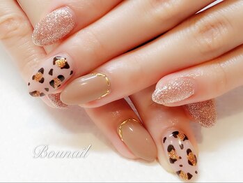 ボネール(nail ＆ eyelash Bounail)/ヒョウ柄　アニマル　初回オフ込