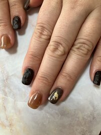 バレンタインネイル