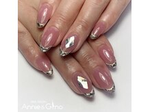 キュアバイアニーアンドジーノ(Qa by Annie&Gino)/キラキラフレンチネイル