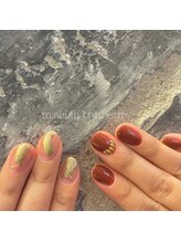 エムスラッシュ ネイル たまプラーザ(M.SLASH)/秋色カジュアルネイル