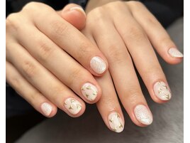 トレンドハートミラーネイル☆