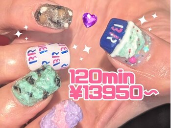 ゆびノさきの写真/《パラジェル認定サロン》Artやり放題 60分¥6950～◆圧倒的な再現力と可愛さ！痛ネイル/キャラ/３DArtもOK!