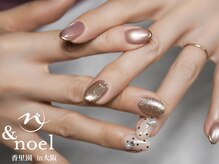 ノエル(Noel)/乳白色シースルードットネイル