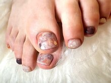 アミュリー ネイル アトリエ(Amury nail atelier)/ニュアンス 大理石 シンプル