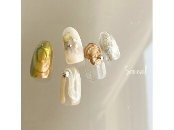ソーネイル(Soo.nail)/9月シンプル定額ネイル
