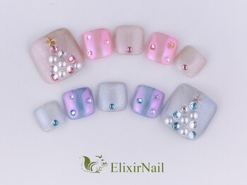エリクサーネイル 神田(Elixir Nail)/フット やり放題 /クーポン使用