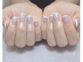 水色フラッシュスキニーフレンチ