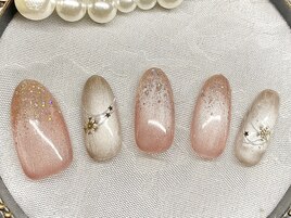 雪の結晶ネイル