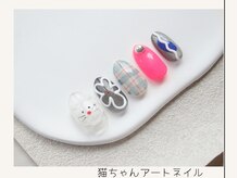 プレンティー 北千住西口店(plenty)/猫ちゃんアートネイル