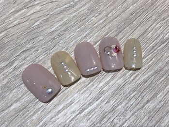 クリスタルネイル ボンベルタ橘店(CRYSTAL NAIL)/ハートネイル