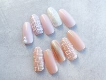 アバネイル 名駅店(AVA NAIL)/【冬ツイードネイル】