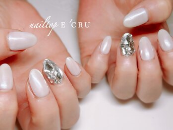 ネイルトップエクル(nail top E CRU)/ビジュー埋め尽くし