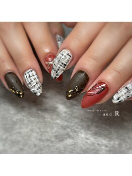 アンド アール(and.R)/バレンタインネイル☆