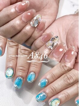エーハチヨンロク(A846)の写真/”13年以上の経験！”豊富な資格を持つプロが、高品質を提供！驚きの早さで長持ちネイルをご体感ください♪