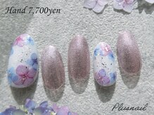 プラスネイル 池袋西口店(PLUS NAIL)/(3449)紫陽花×マグネットネイル