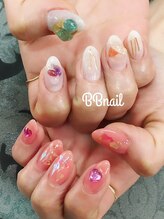 ビービーネイル(BB)/左右非対称ネイル