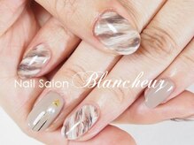 ネイルサロン ブランシュール(Nail Salon Blancheur)/【アースカラーマーブル】