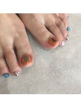 アンバー(Amber)/天然石パーツネイル♪