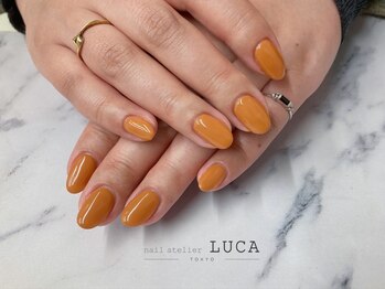 ネイルアトリエルカ(nail atelier LUCA)/M-115 キャメルカラーネイル