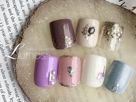 /親指アート/春ネイル/夏ネイル