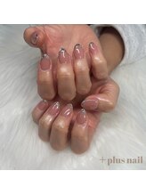 プラスネイル 渋谷(+plus nail)/ガラスフレンチ[渋谷/ネイル]