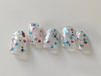 ネイルメゾン 天神店(NAIL MAISON)/ホログラムラメキラキラ¥7000