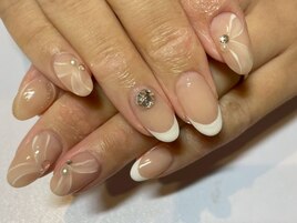 白フレンチネイル