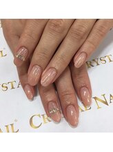 クリスタルネイル ボンベルタ橘店(CRYSTAL NAIL)/シンプルネイル